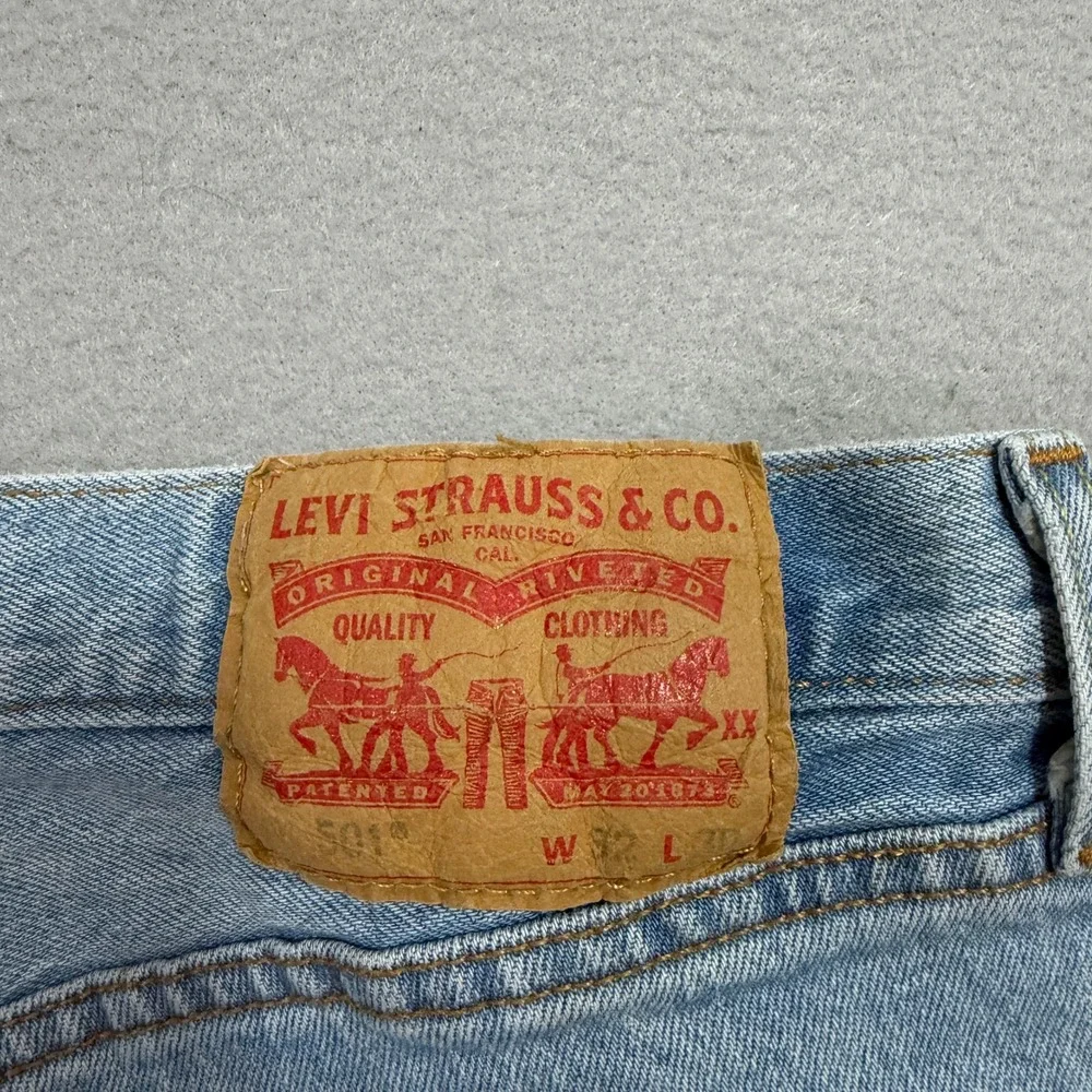 Levis 501xx Jeans Men's 32x30 Blue Straight Fit Button Fly Western Original Fit